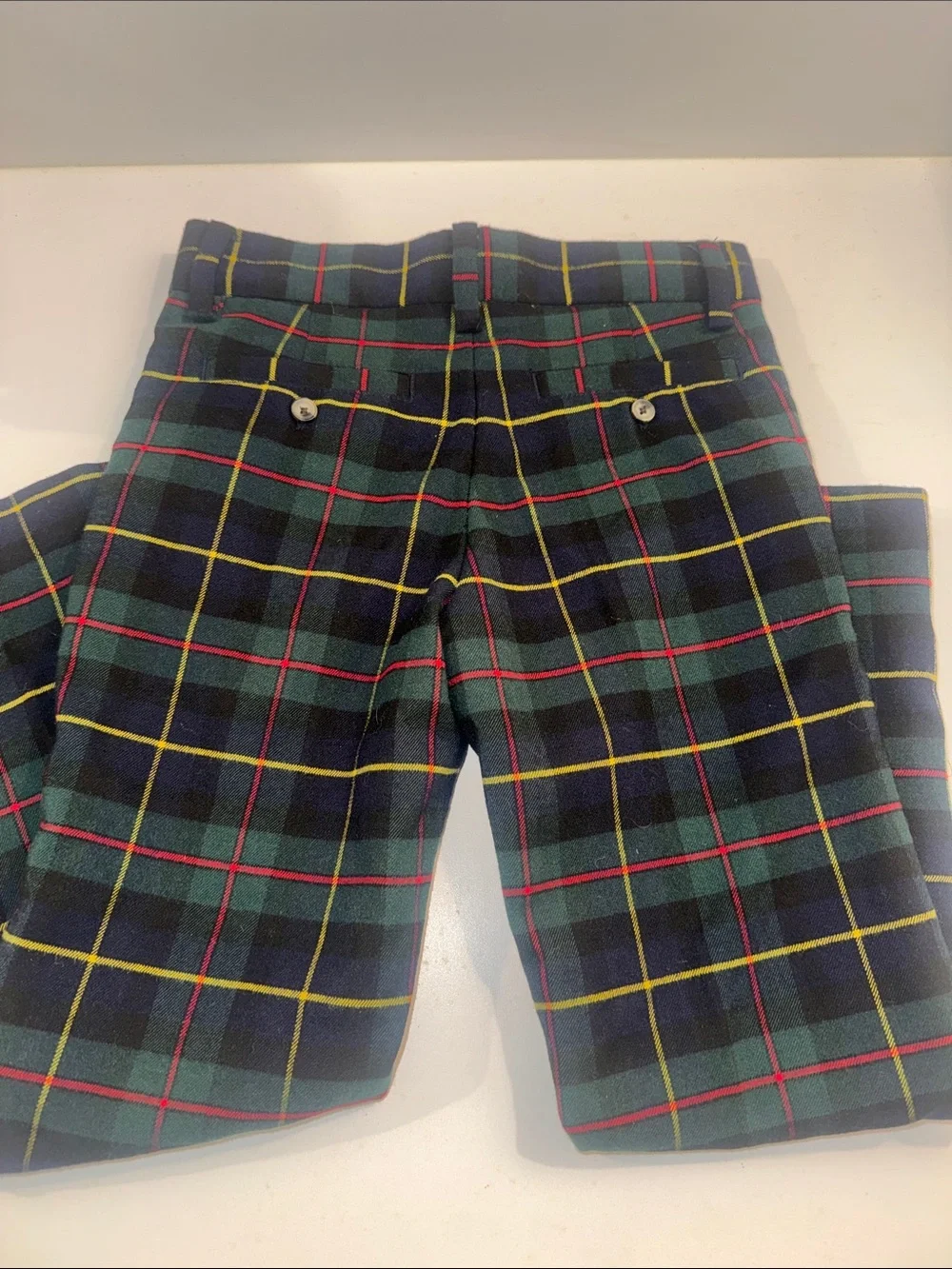 Janie and Jack Tartan Plaid Trousers